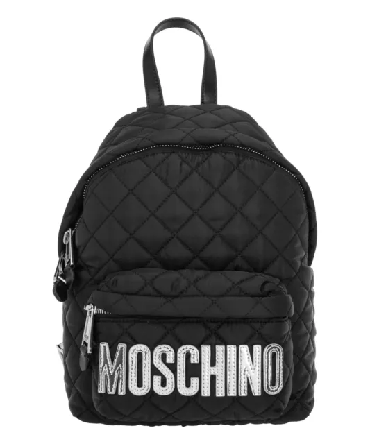 Moschino sac à dos femme 2322B760882014555 cuir intérieur doublure medium Black