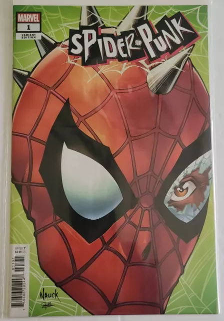 Spider-Punk # 1 🎸 Todd Nauck Headshot Variant Cover 🔥 Marvel Comics 2022 NM