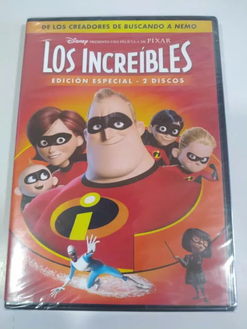 Los Increibles Edicion Especial Disney Pixar - 2 x DVD Español Ingles Nueva