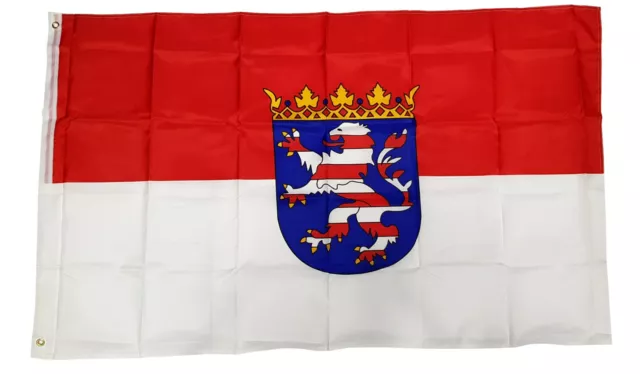 Flagge Fahne Hessen 90 x 150 cm Hissflagge mit Ösen  NEU