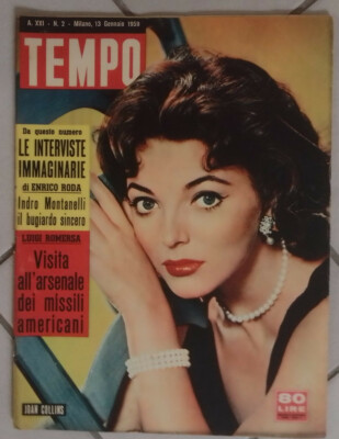 RIVISTA TEMPO 1964/10=JOAN COLLINS=IRENE UGO CARLOS=ROMY SCHNEIDER=ALDO GAROLLO= 