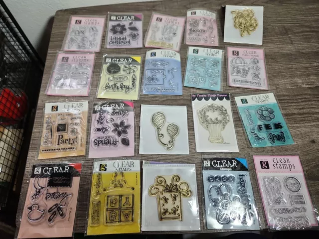 Lot Of 20 Clear Stamps  NIP Studio G  Dmd  My Favorite Things