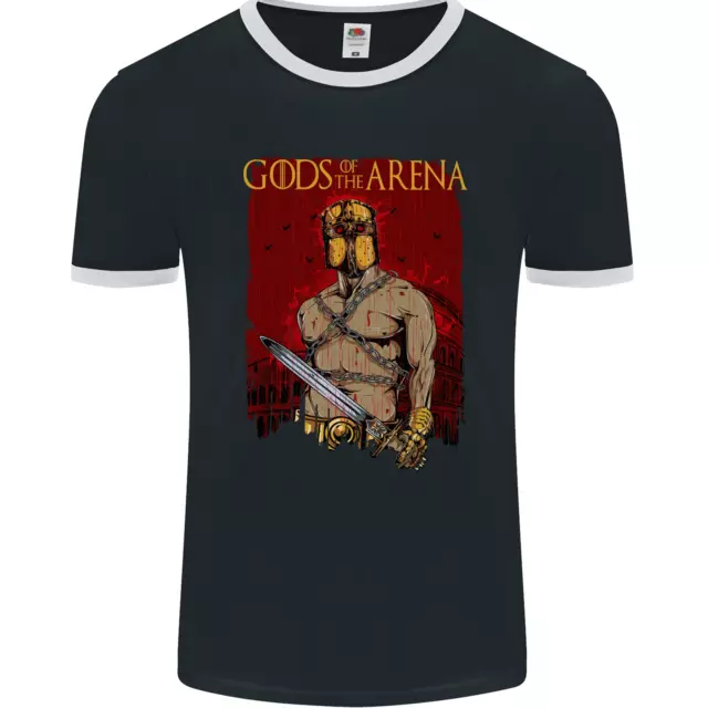 Gods of the Arena MMA Martial Arts Gym Mens Ringer T-Shirt FotL