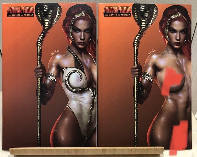 Power Hour #1 Shikarii Teela Cosplay 2 Cover Set Black Ops Publishing 2023 LTD