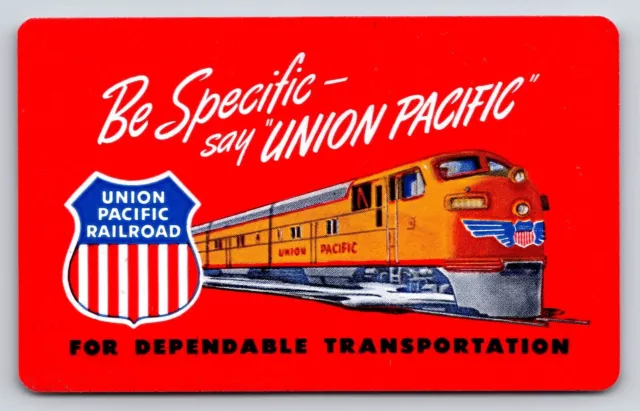 Train 1951 Calendar Union Pacific Railroad Pocket Size