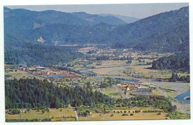 Hoopa Valley CA along The Trinity River Postcard California