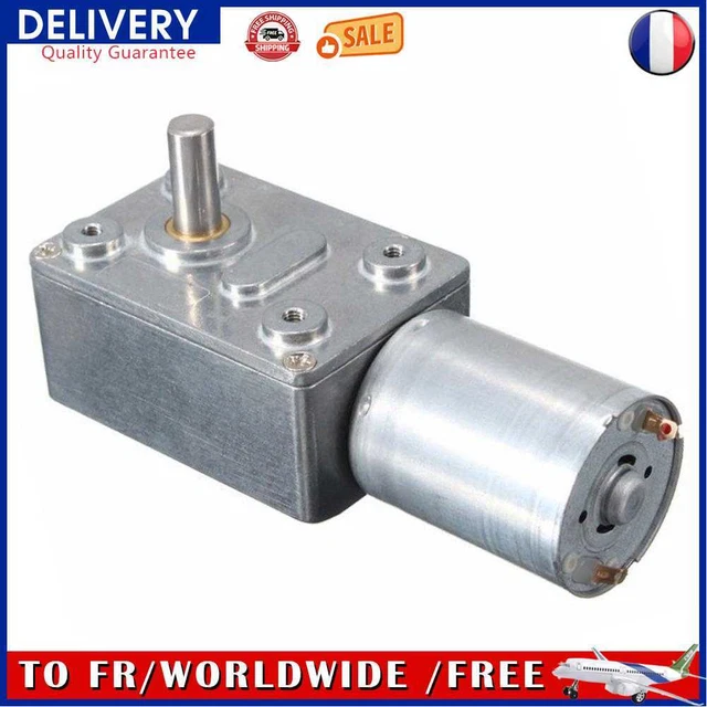 DC 12V Gear Motor Stainless Steel 2-100RPM Square for Micro Winch (100RPM)