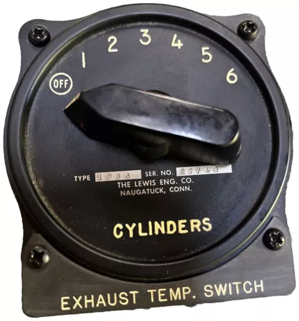 Lewis Eng. CO. 6 Cylinder Temp Switch. Rat Rod/ Hot Rod/Aircraft/Marine NOS