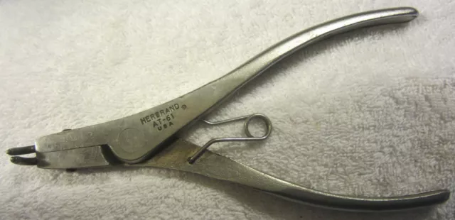 1 Vintage Herbrand USA  AT-61 Snap Ring Pliers,tool,with tips