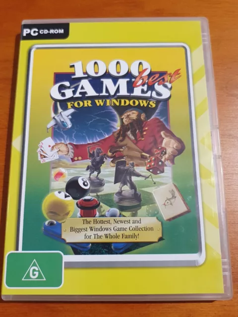 1,000 Hot Games (Jewel Case) - PC - Video Game - VERY GOOD