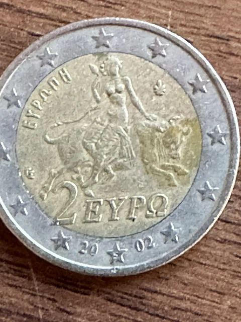 PIÈCE DE 2 euros Eypo 2002 grec rare avec S dans l’étoile EUR 30,00 ...