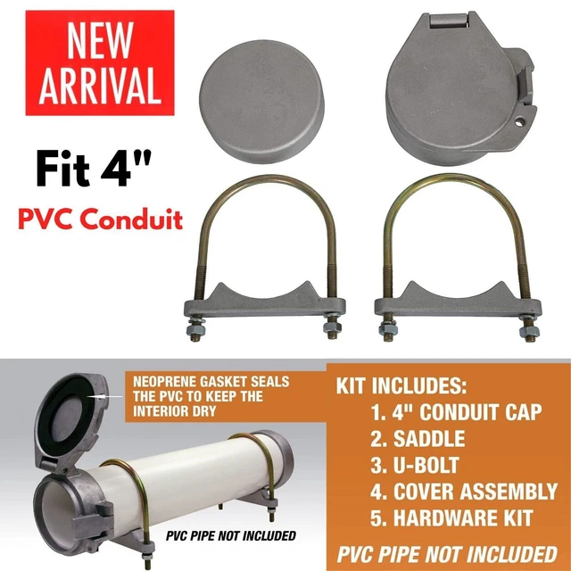 Van Truck Roof PVC Lockable Conduit Carrier Kit TopMount Ladder Rack Tube Holder