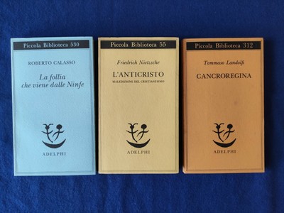 Roberto Calasso Friedrich Nietzsche Tommaso Landolfi Adelphi Lotto 3 Libri 