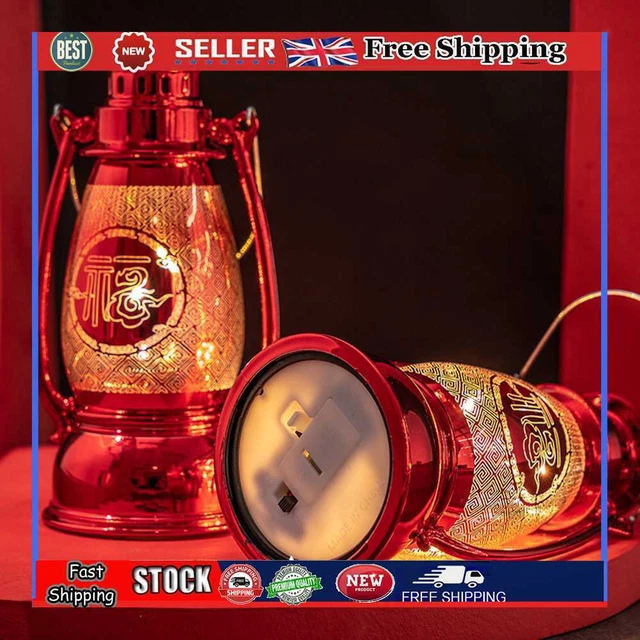Lampada da campeggio LED rossa portatile con decorazione gancio luci a sospensione per decorazione casa