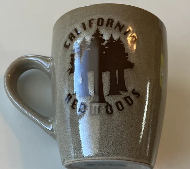 Rustic California Redwoods Forest Brown High End Large Coffee Mug Rare Minty