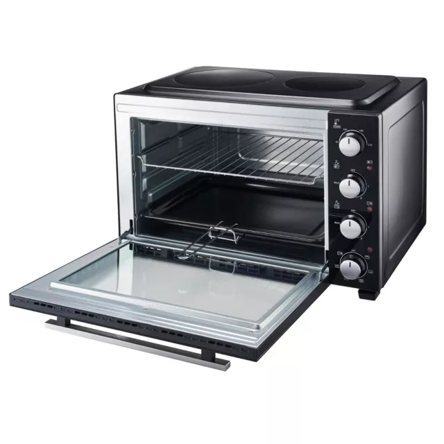 Cooks Professional 48L Mini Oven & Ceramic Hobs Hot plates