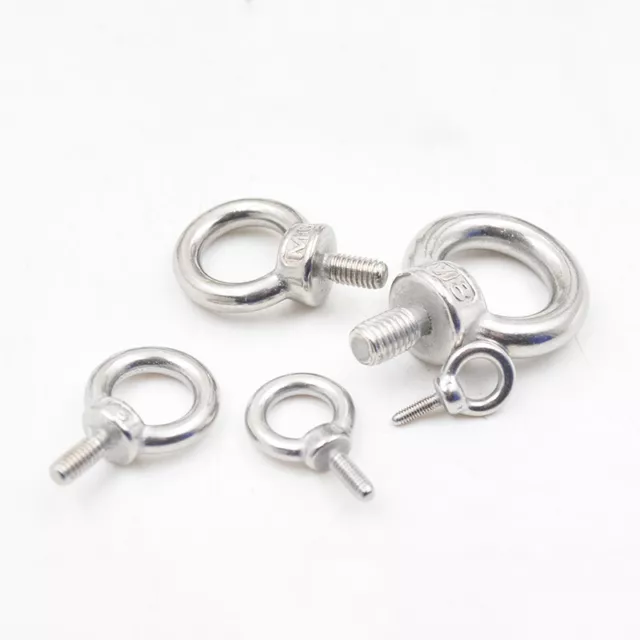 Eyebolt Eyenut with Screw Stainless Steel Ring Crane Ring Extension Bolt M3~M30