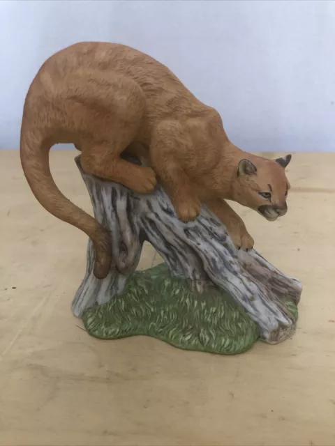 1986 WWF World Wildlife Fund Puma Porcelain Figurine Collection