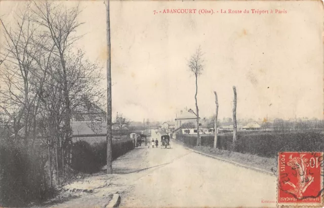 Cpa 60 Abancourt / La Route Du Treport A Paris