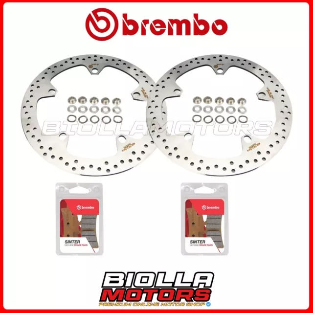 KIT PASTIGLIE + DISCHI BREMBO BMW HP2 SPORT 1170 2010 ANTERIORE [92 - Fisso] 2x0