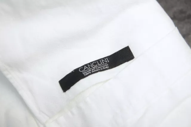 Hugo Boss Mens Igon Soft Line Slim Fit White Canclini Cotton Dress Shirt 42 16.5 3
