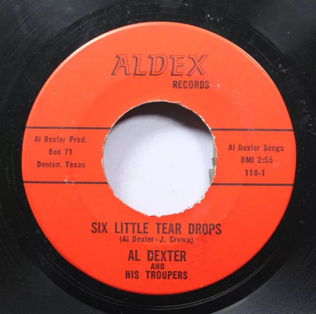 Hear! Hillbilly Texas 45 Al Dexter - Sechs Little Abreiß Drops / Alt Heartache