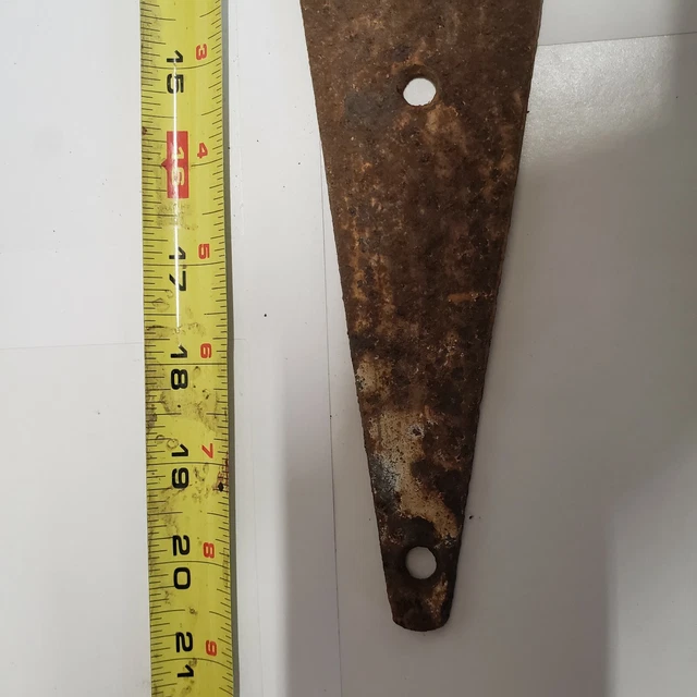Pair Antique Rusty Barn  Strap Hinges Farmhouse Gate Rustic Decor 20 1/2 x 3 1/2 6