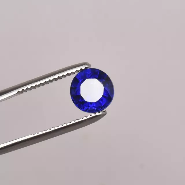 Natural Ceylon Cornflower Blue Sapphire Heated Round 5.30Ct Jewelry AAA Gemstone