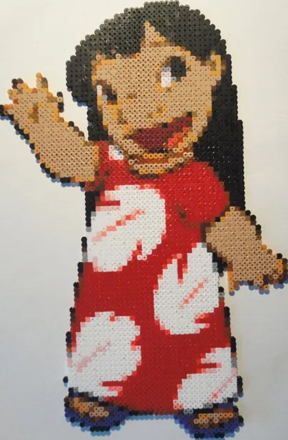 Lilo perler wall art kandi rave edm edc plur sprite hama melty bead  disney