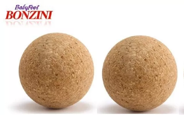 50 balles de baby foot jaune liège - Bonzini, fabrication française