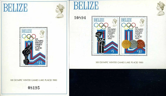 BELIZE 1980 Bl.1+13 postfrisch (107384)
