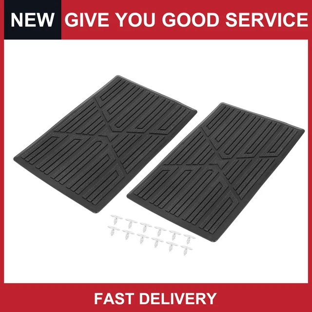 Universal Car Floor Carpet Mat Patch Heel Scuff Plate Foot Rest Pedal Pack of 2