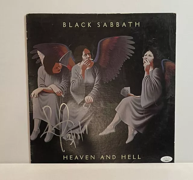 Black Sabbath Bill Ward Signed Heaven and Hell Album Vinyl Record JSA COA