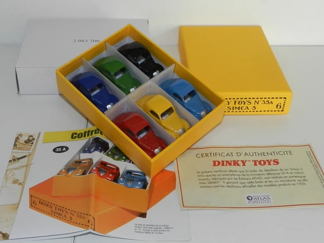 Coffret Dinky Atlas Simca 5 - 6 Modèles Miniatures Réf 35A, échelle 1/56, Neuf