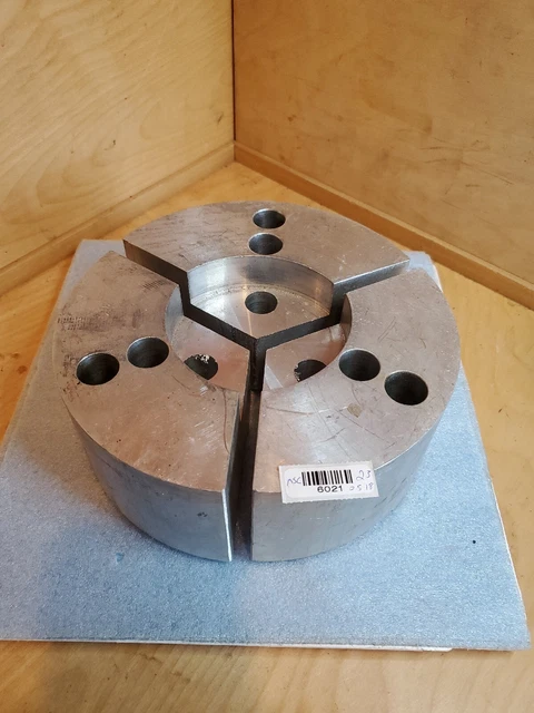 Lathe Jaws Sarated 3 Piece Pie Aluminum H&R 149-4-A As Pictured 8" WE SHIP TODAY