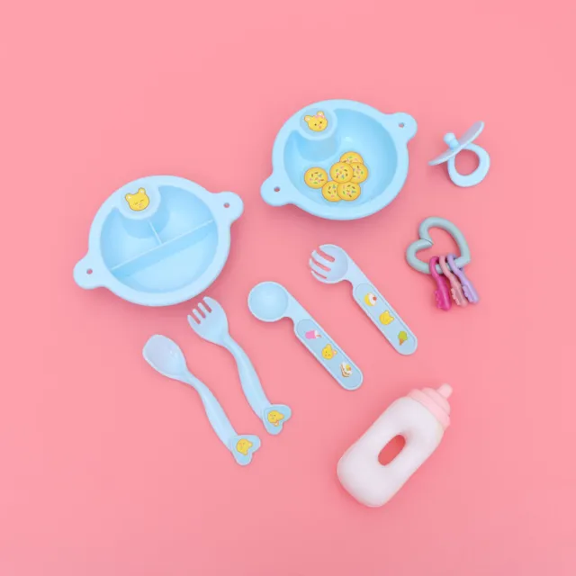 11 X8.5cm Kids Food Playset Pretend Feeding Toys Doll House Baby Child