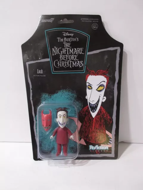 NIGHTMARE BEFORE CHRISTMAS LOCK FIGURINE ReACTION FIGURES 3" TALL SUPER 7