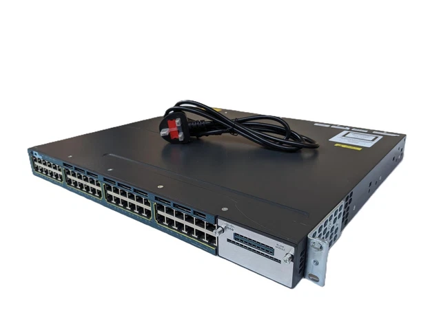 CISCO WS-C3560X-48T-S 48 Port Gigabit Ethernet Network Switch 315W-AC ...