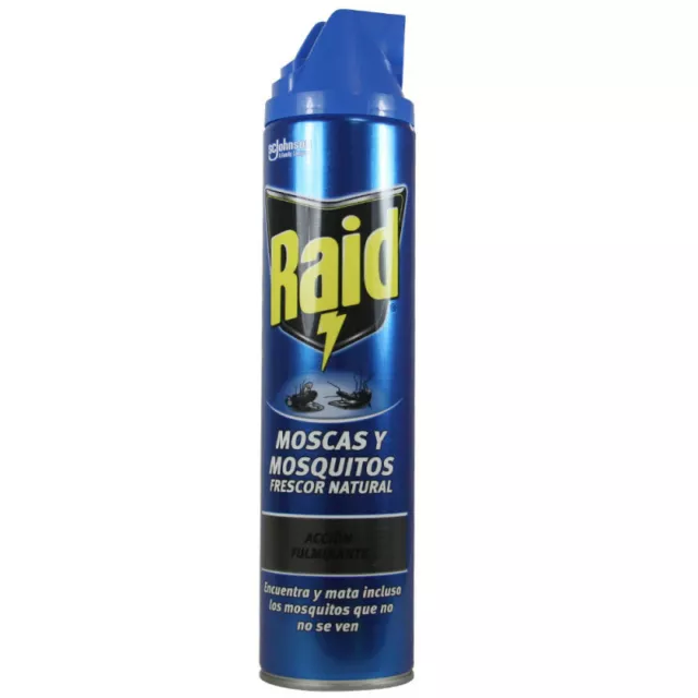 Raid Insekten-Spray Insektenschutz Anti-Fliegen Anti-Mücken Natural Fresh 600 ml