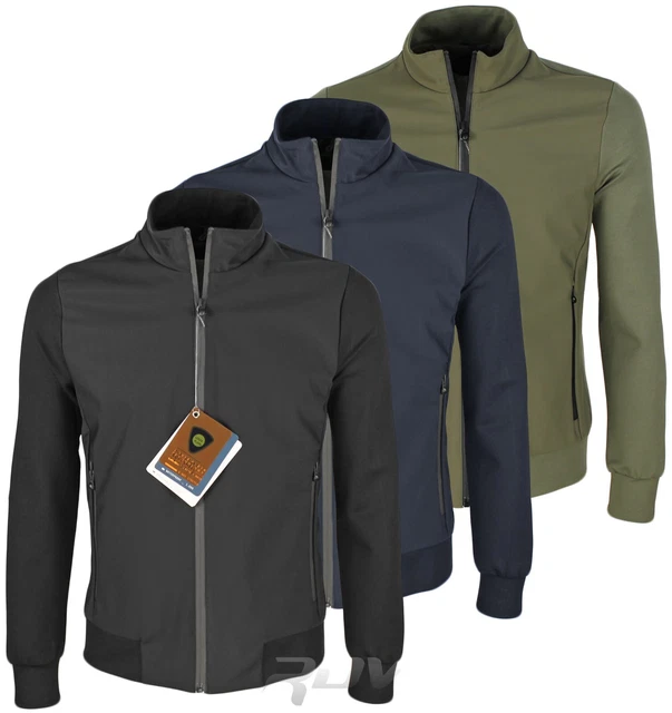 Giubbotto uomo estivo slim fit giubbino leggero elegante giacca moto casual RDV