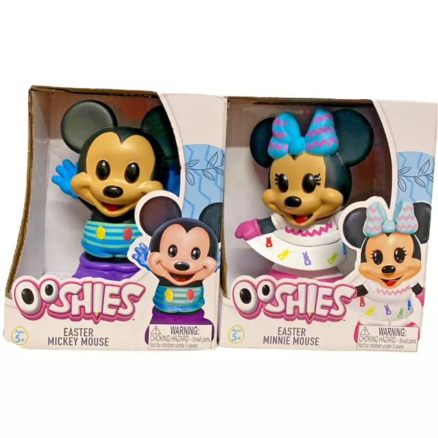 Disney Mickey Minnie Mouse Ooshies Figurine Easter LARGE Limited Edition