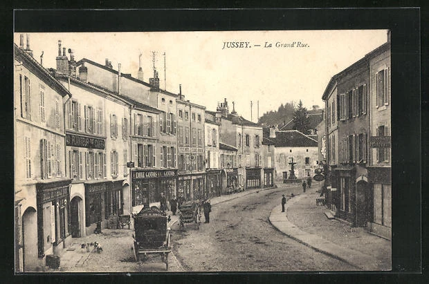 CPA Jussey, La Grand´Rue, vue de la rue