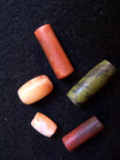 5 AUTHENTIC CIRCA 500-1500 Ad Tairona Quartz Beads From The Terry ...