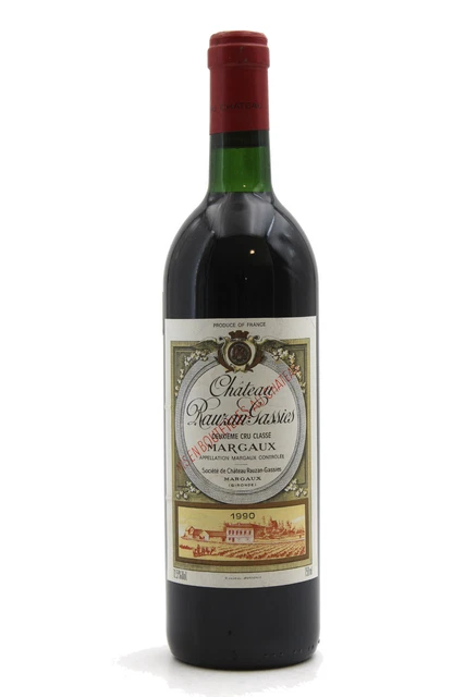 Château Rauzan Gassies 1990 - 75cl AOC Margaux