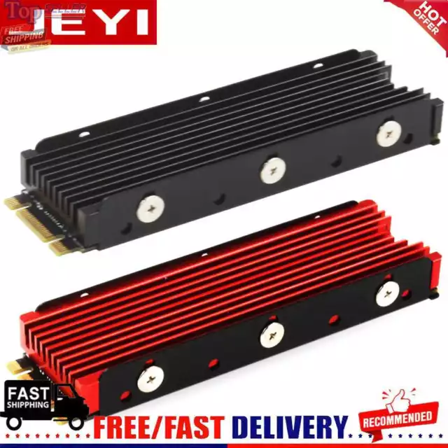 JEYI Desktop Computer Cooling Heatsink for M.2 NVME NGFF 2280 SSD Radiator Pad