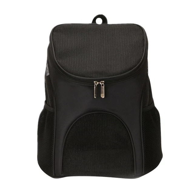 Pet Cat Carrier Backpack Breathable Travel Outdoor Shoulder Carry (Black) FS2#