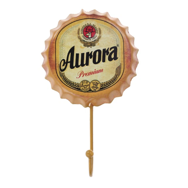 1PC Retro Wrought Iron Beer Bottle Caps Decorative Hooks Creative Bag Organizer