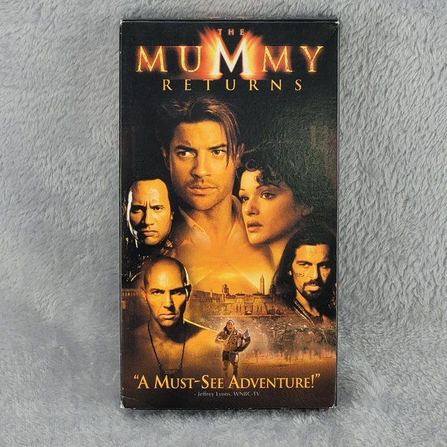 THE MUMMY RETURNS VHS 2001 Brendan Fraser Rachel Weisz Arnold Vosloo ...