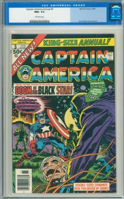 CAPTAIN AMERICA ANNUAL 3 CGC 9.6 WP KING-SIZE SPECIAL ANNUAL Bronze MARVEL 1976