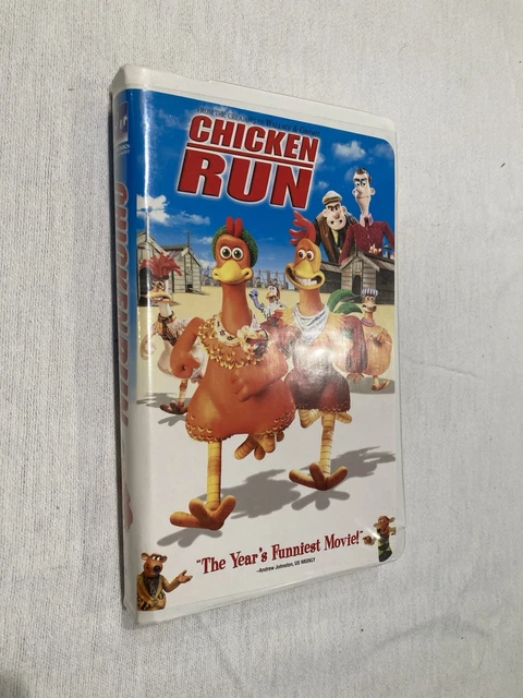 CHICKEN RUN (VHS, 2000, Dreamworks Home Entertainment) Animated Family